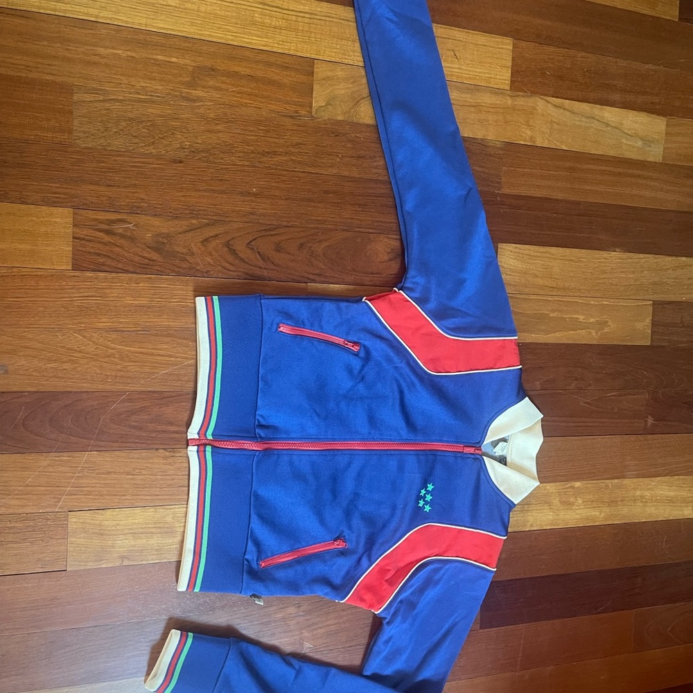 Women Blue and Red Jacket
